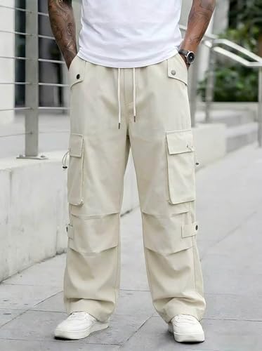 Pantalón CARGO Homme BEIGE: COMODIDAD relajada y práctica
