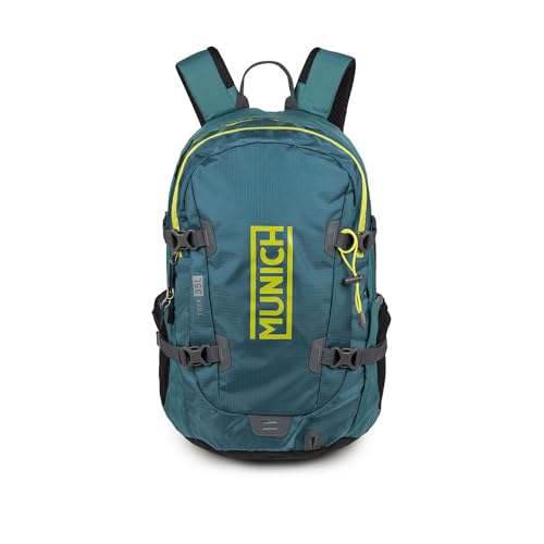 MOCHILA TRECK 35L TURQUESA — COMODIDAD ERGONÓMICA
