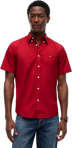 CAMISA TOMMY HILFIGER flexible roja — COMODIDAD y estilo
