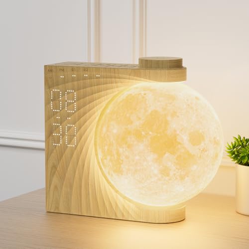 Reloj despertador RETEYUNG con LUZ lunar RGB
