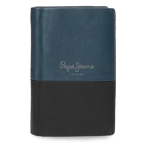 CARTERA VERTICAL PEPE JEANS AZUL — DISEÑO COMPACTO y DURADERO