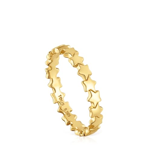 Anillo TOUS Baño ORO 18Kt en Plata — ESTRELLAS, elegante y femenino
