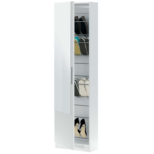 Zapatero BLANCO con espejo de Habitdesign