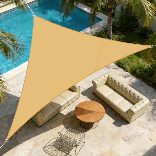 Toldo VELA TRIANGULAR impermeable y UV — Protección rápida para terraza