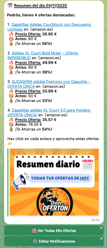 Resumen diario