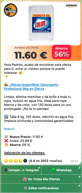 Notificaciones instantáneas